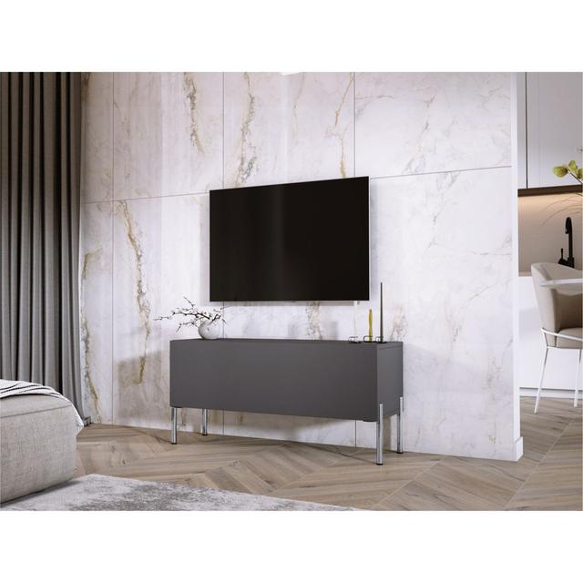 Danise TV Stand for TVs up to 49" Metro Lane Colour: Matt Black/Glossy Black/Chrome on Productcaster.