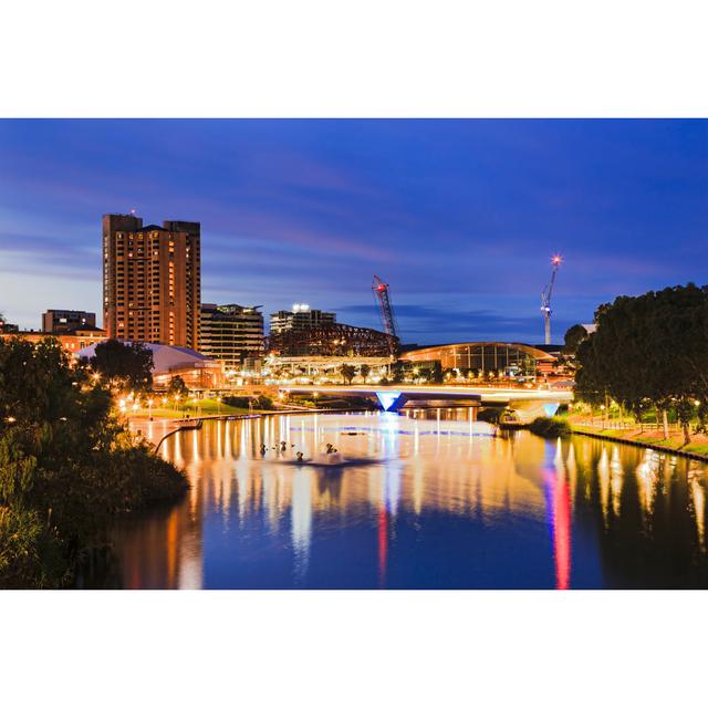 Ade River From Bridge Rise by Zetter - Wrapped Canvas Print 17 Stories Size: 30cm H x 46cm W on Productcaster.