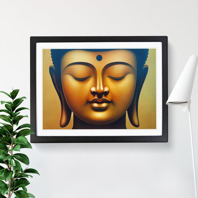 Golden Buddha Vol.1 - Single Picture Frame Print Latitude Vive Format: Black Framed, Size: 25cm H x 34cm W x 2cm D on Productcaster.