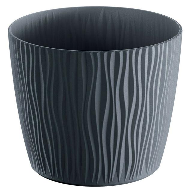 Heinen Pot Planter Ebern Designs Colour: Black, Size: 10.8cm H x 12.9cm W x 12.9cm D on Productcaster.