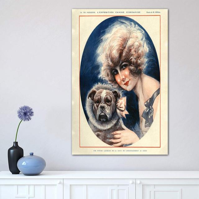 1924 La Vie Parisienne Magazine Plate by Maurice Milliere - Wrapped Canvas Print ClassicLiving Size: 66.04cm H x 45.72cm W x 1.91cm D on Productcaster.