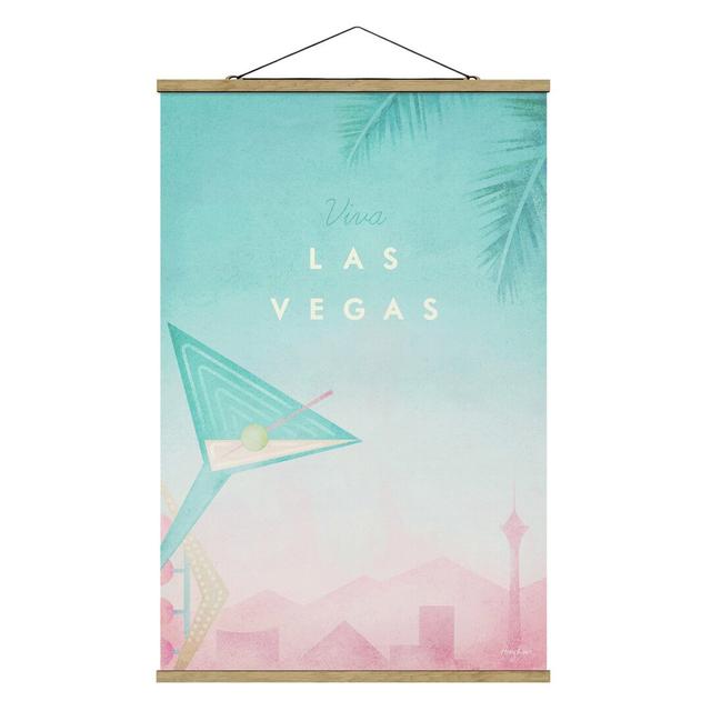 Stoffbild Viva Las Vegas Ebern Designs Größe: 150 cm H x 100 cm B x 0,3 cm T on Productcaster.