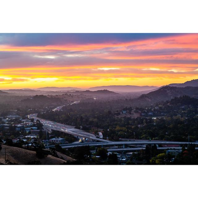 Armistead Sunrise over Mount Diablo - Wrapped Canvas Photograph House of Hampton Size: 61cm H x 91cm W x 3.8cm D on Productcaster.