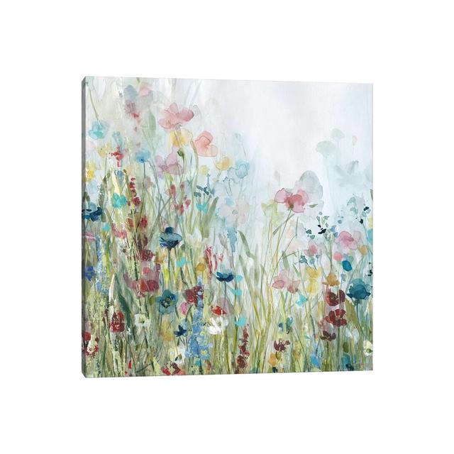 Wildflower Meadow by Carol Robinson - Wrapped Canvas Wrapped Canvas ClassicLiving Size: 93.98cm H x 93.98cm W x 1.905cm D on Productcaster.