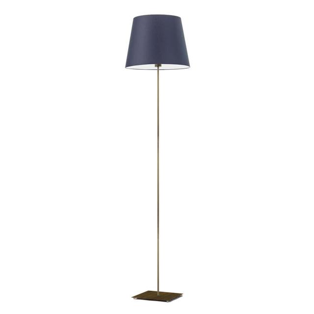 162,5 cm Stehlampe Asauni 17 Stories Gestellausführung: Antikgold, Schirmfarbe: Navyblau on Productcaster.