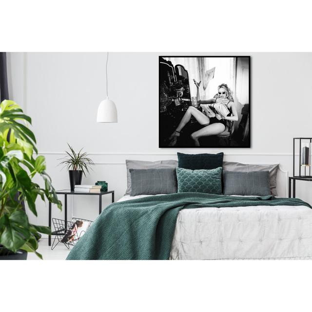 Dolce Vita - Print on Plastic / Acrylic Canora Grey Format: Black Frame, Size: 120cm H x 120cm W x 10cm D on Productcaster.