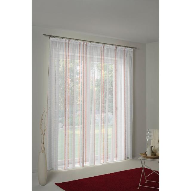 Chloe Sheer Single Curtain Panel Wirth Panel Size: 260cm Width x 450cm Drop, Curtain Colour: Cooking Rack on Productcaster.