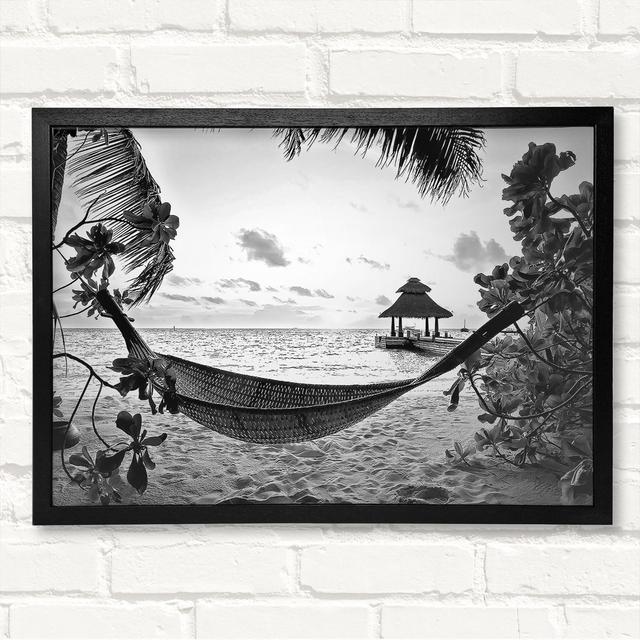 Tropical Paradise For Lovers Framed Print Highland Dunes Size: 29.7cm H x 42cm W on Productcaster.