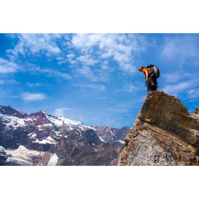 Alpine Climber by Alexbrylov - Wrapped Canvas Photograph Alpen Home Size: 30cm H x 46cm W on Productcaster.