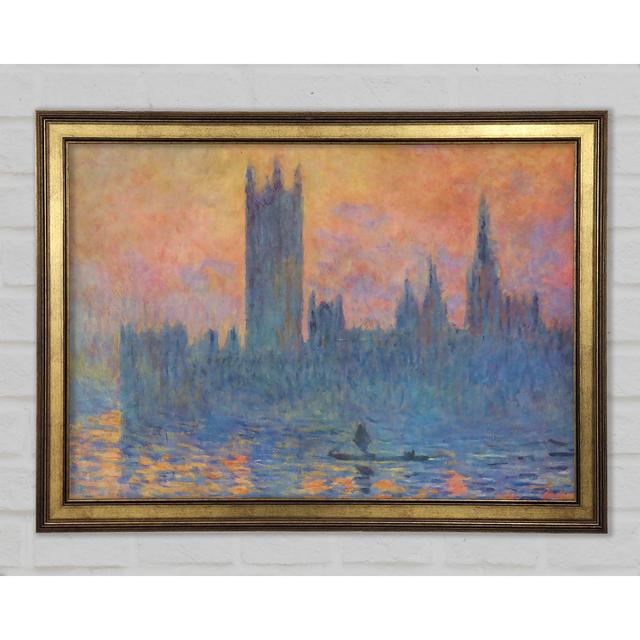 Londoner Parlament im Winter von Monet - Druck Ophelia & Co. Größe: 84,1 cm H x 118,9 cm B x 1,5 cm T on Productcaster.