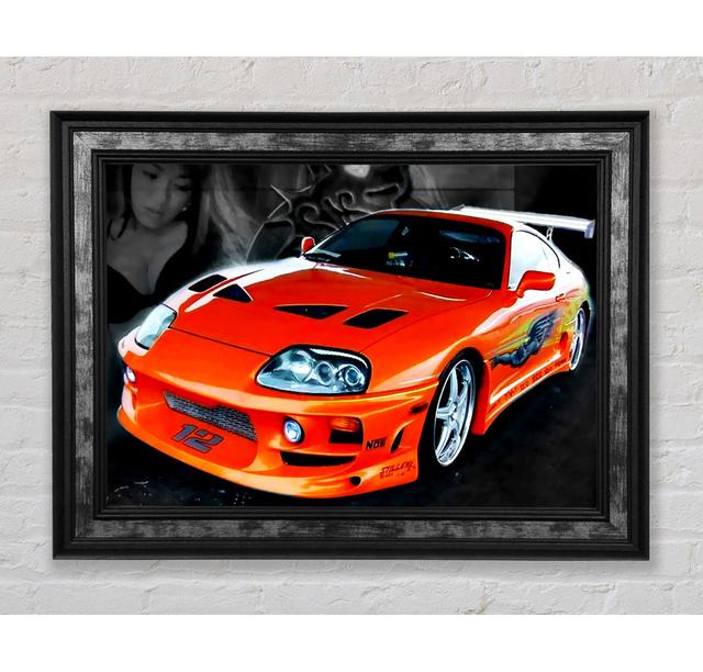 Toyota Supra Fast And The Furious - Print Bright Star Size: 59.7cm H x 84.1cm W x 8cm D on Productcaster.