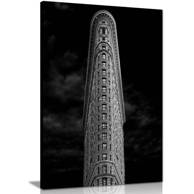 Architectural Tall Building Facade - Wrapped Canvas Photograph Panther Print Size: 76cm H x 51cm W x 1.8cm D on Productcaster.