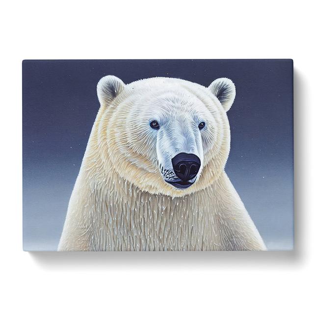 Extravagant Polar Bear - Wrapped Canvas Print Alpen Home Size: 50cm H x 76cm W x 3cm D on Productcaster.