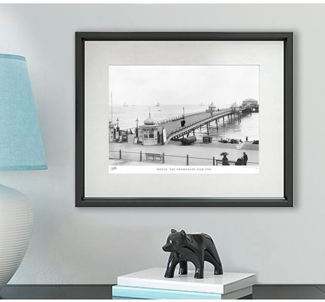 'Dover, the Promenade Pier 1901' - Picture Frame Photograph Print on Paper The Francis Frith Collection Size: 28cm H x 36cm W x 2.3cm D on Productcaster.