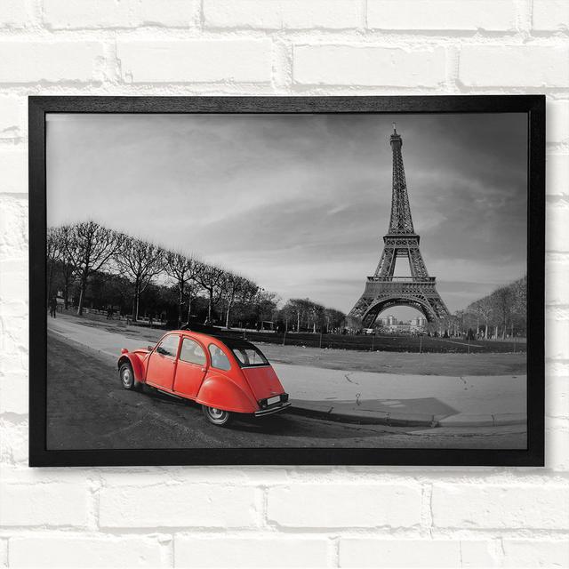 Eiffel Tower France 12 Framed Print Brayden Studio Size: 42cm H x 59.7cm W on Productcaster.