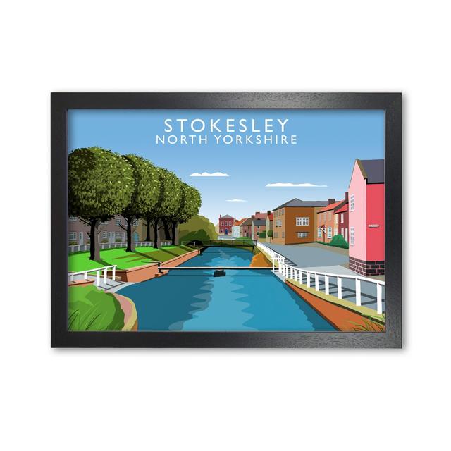 Stokesley North Yorkshire by Richard O'Neill - Picture Frame Graphic Art Print on Paper 17 Stories Size: 42 cm H x 59.4 cm W, Frame Options: Black on Productcaster.