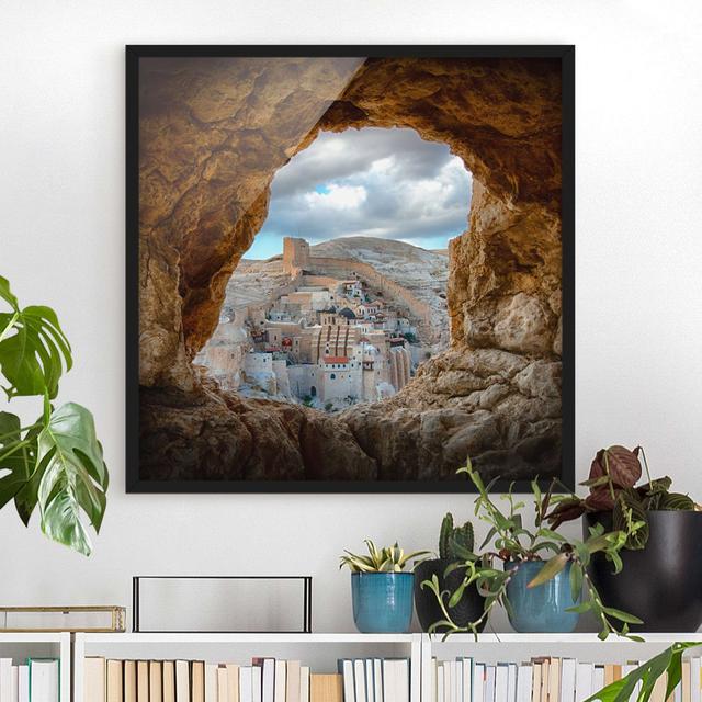 View of a Monastery - Picture Frame Photograph Union Rustic Size: 50cm H x 50cm W x 2cm D, Frame Option: Black Framed on Productcaster.