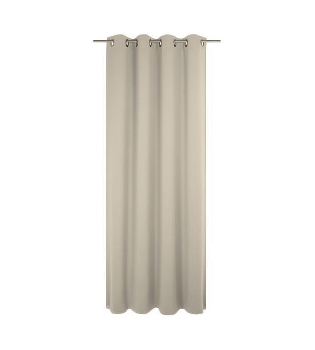 Yvette Eyelet Room Darkening Single Curtain Latitude Run Colour: Beige, Size: 145 x 225cm on Productcaster.