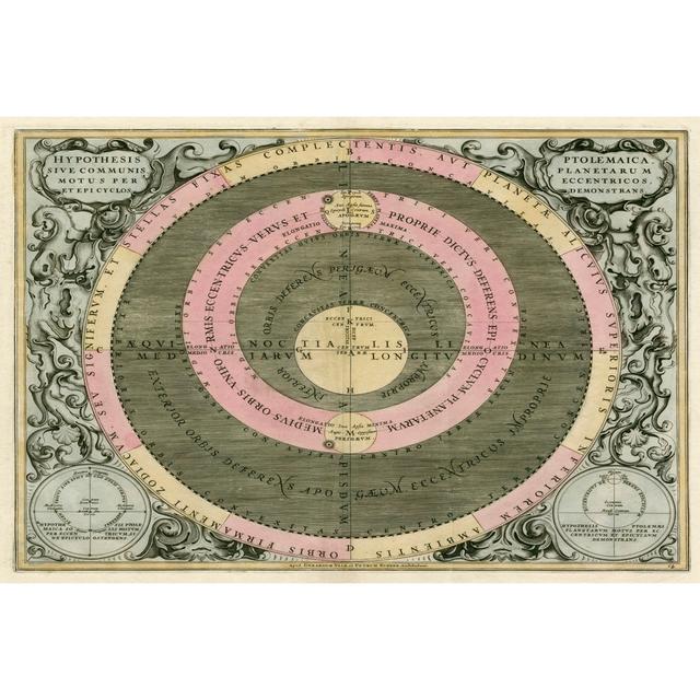 Planetary Chart II - Wrapped Canvas Art Prints Astoria Grand Size: 61cm H x 91cm W on Productcaster.