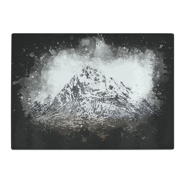 Tempered Glass Mountain in Scotland Chopping Board East Urban Home Size: 28.5 cm x 39 cm on Productcaster.