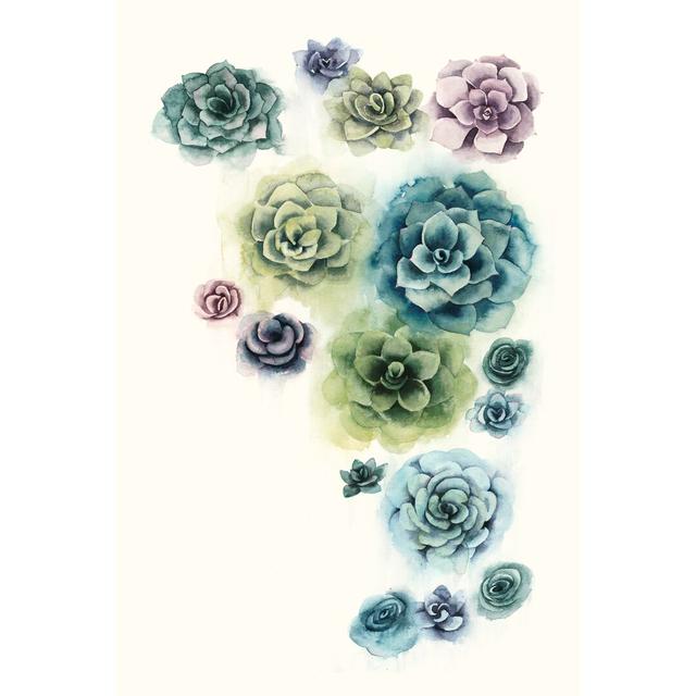 Succulent Cluster I by Grace Popp - Wrapped Canvas Painting Print Blue Elephant Size: 76cm H x 51cm W on Productcaster.