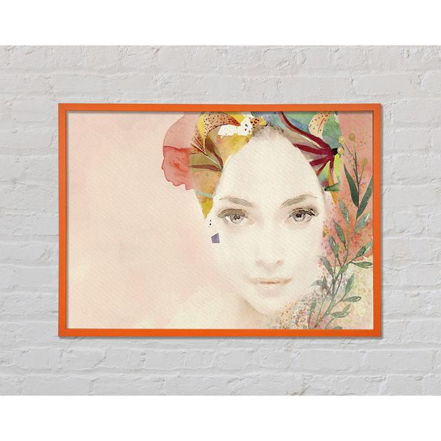 Flowerwoman - Single Picture Frame Art Prints August Grove Size: 42cm H x 59.7cm W on Productcaster.