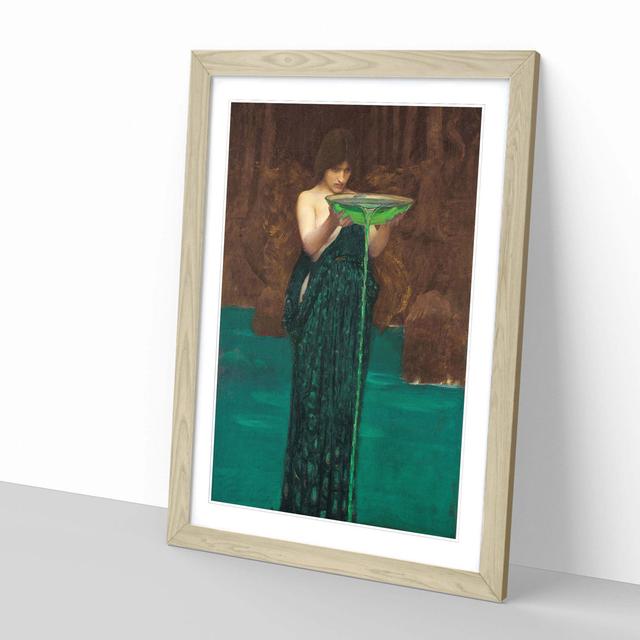 Circe Invidiosa by John William Waterhouse Framed Painting Print East Urban Home Frame Colour: Oak on Productcaster.