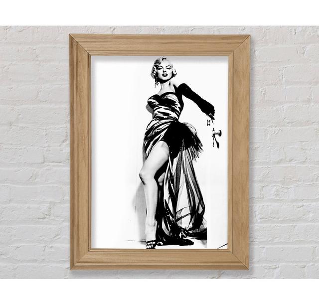 Marilyn Monroe Rare Classic - Single Picture Frame Art Prints Bright Star Size: 59.7cm H x 42cm W x 8cm D on Productcaster.