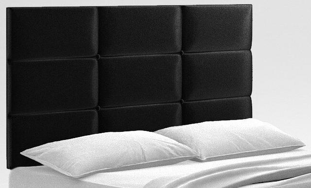 Enid Upholstered Headboard Zipcode Design Upholstery: Velvet Black, Size: Single (3') on Productcaster.