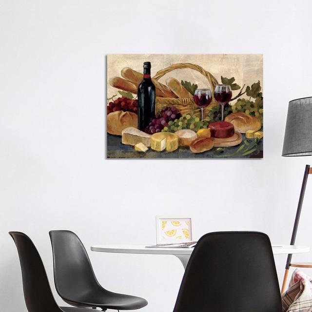 Tuscan Evening Wine by Silvia Vassileva - Wrapped Canvas Art Prints ClassicLiving Size: 66.04cm H x 101.6cm W x 3.81cm D on Productcaster.