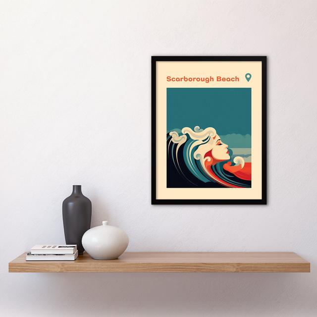 Eskridge The Seaside Calls Scarborough Beach England UK Modern Waves Sea Siren - Single Picture Frame Art Prints Maturi on Productcaster.