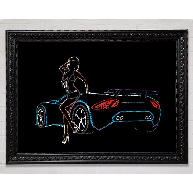 Lamborgini Lights Framed Print Rosalind Wheeler Size: 84.1cm H x 118.9cm W on Productcaster.