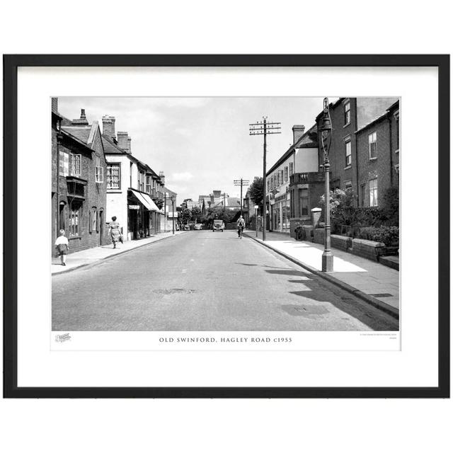 'Old Swinford, Hagley Road C1955' - Picture Frame Photograph Print on Paper The Francis Frith Collection Size: 40cm H x 50cm W x 2.3cm D on Productcaster.