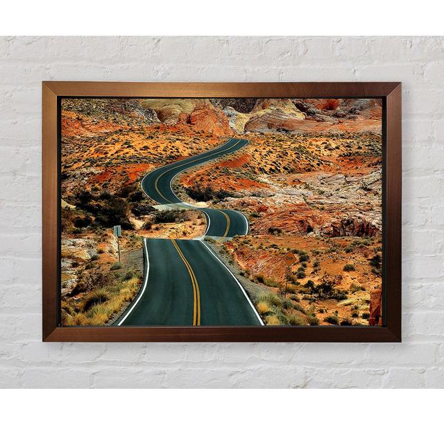 Long Road - Single Picture Frame Art Prints Bright Star Size: 59.7cm H x 84.1cm W x 3.4cm D on Productcaster.