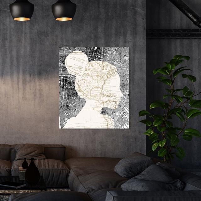 'The Map Lover' Graphic Art on Wrapped Canvas East Urban Home Size: 71.1 cm H x 61 cm W on Productcaster.