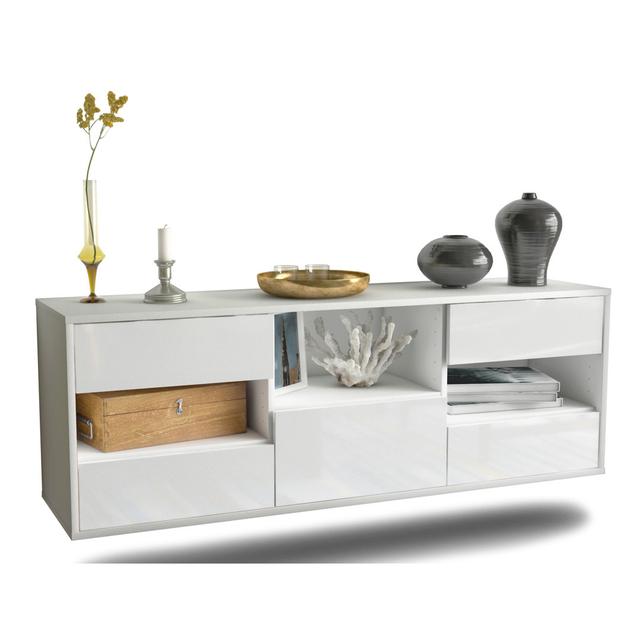 Reiss Santa Ana Sideboard Latitude Run Colour: High Gloss White on Productcaster.