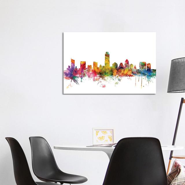 Austin, Texas Skyline by Michael Tompsett - Wrapped Canvas Gallery-Wrapped Canvas Giclée Latitude Run Size: 66.04cm H x 101.6cm W x 1.91cm D on Productcaster.