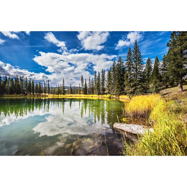 Kairit Lake Surrounded With Forest by Kavram - Wrapped Canvas Photograph Union Rustic Size: 51cm H x 76cm W x 3.8cm D on Productcaster.