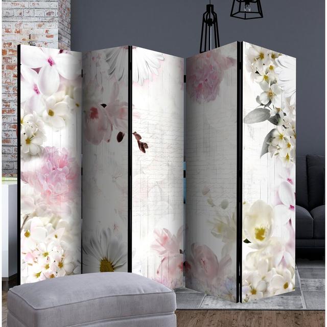 Micco 5 Panel Room Divider Ebern Designs on Productcaster.