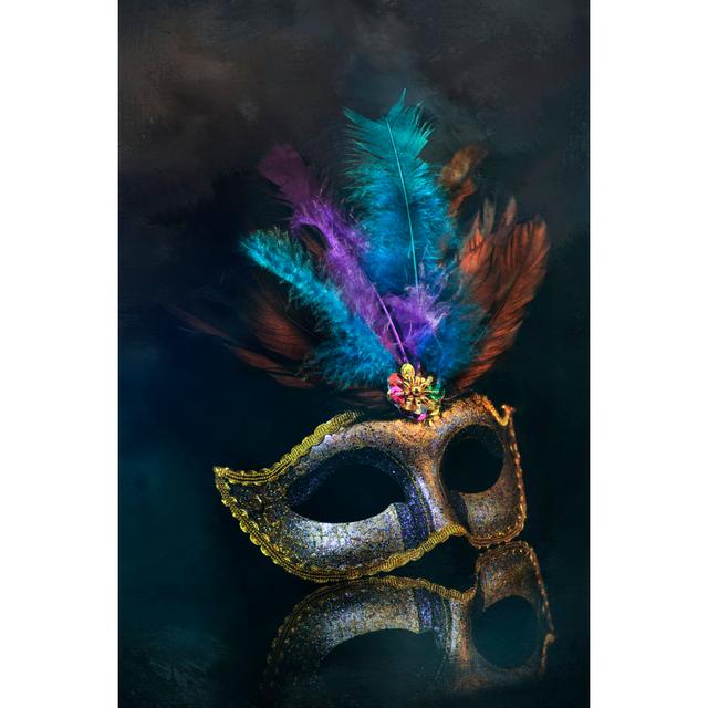 Masquerade Venetian Carnival Mask Ebern Designs Size: 46cm H x 30cm W x 3.8cm D on Productcaster.