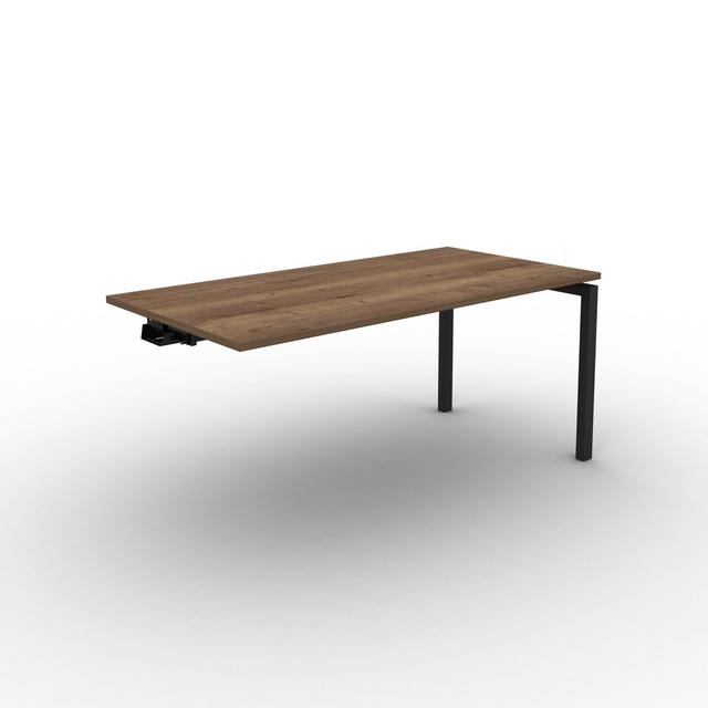 Grazian Desk shell Ebern Designs Frame Colour: Black, Top Colour: Jura Oak, Size: 73cm H x 120cm W x 80cm D on Productcaster.