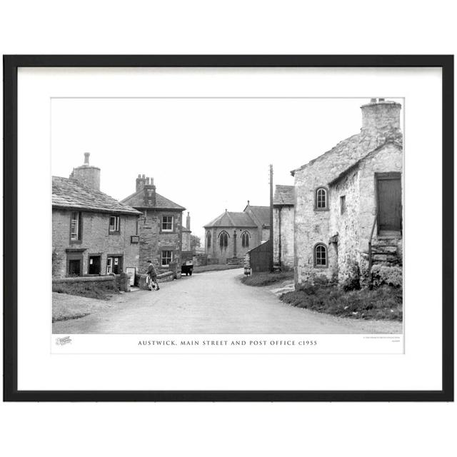 'Austwick, Main Street and Post Office C1955' - Picture Frame Photograph Print on Paper The Francis Frith Collection Size: 28cm H x 36cm W x 2.3cm D on Productcaster.