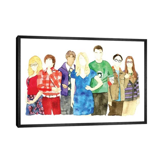 Big Bang Theory by AJ Filopoulos - Print on Canvas Corrigan Studio Format: Black Framed, Size: 45.72cm H x 66.04cm W x 3.81cm D on Productcaster.