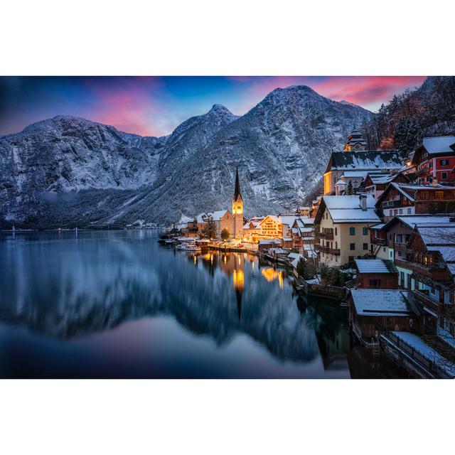 Village Of Hallstatt, Austria - Wrapped Canvas Photograph Alpen Home Size: 81cm H x 122cm W x 3.8cm D on Productcaster.