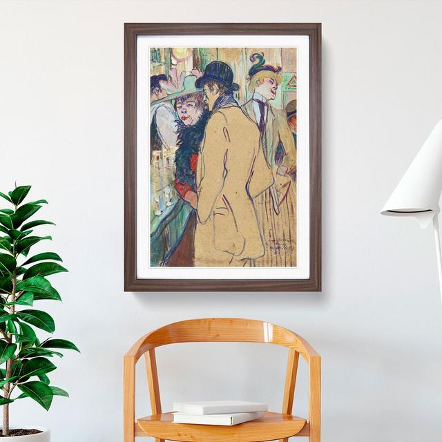 Alfred la Guigne by Henri de Toulouse-Lautrec - Picture Frame Painting East Urban Home Size: 36cm H x 27cm W x 2cm D, Frame Option: Walnut on Productcaster.