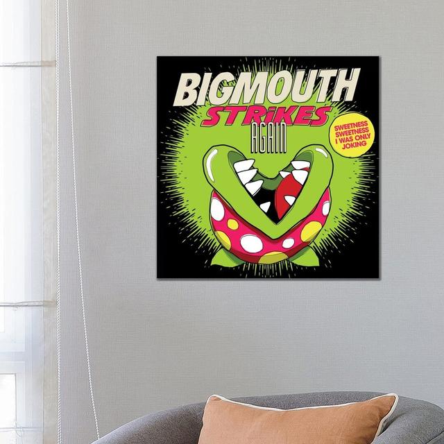 8-Bit Smiths Project - Bigmouth Strikes Again-Canvas Happy Larry Format: Wrapped Canvas, Size: 66.04cm H x 66.04cm W x 3.81cm D on Productcaster.