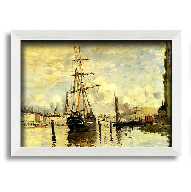 The Seine at Rouen 1872 by Claude Monet - Single Picture Frame Art Prints Longshore Tides Size: 59.7cm H x 84.1cm W on Productcaster.