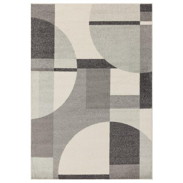 Muse Grey Art Deco Area Rug Ivy Bronx Rug Size: Rectangle 200 x 290cm on Productcaster.