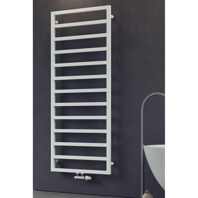 June Wall Mount Heated Towel Rail Belfry Heating Size: 123 cm H x 60 cm W x 7 cm D on Productcaster.