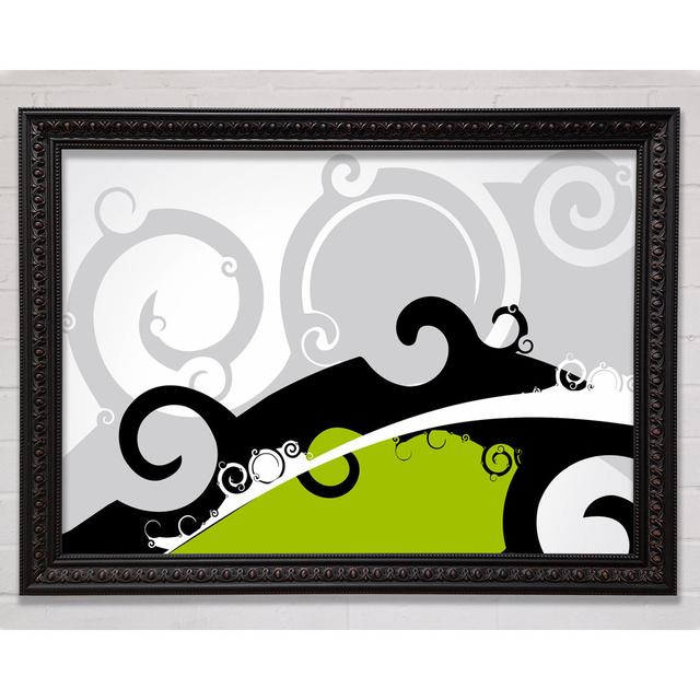 The Green Grey Wave - Print Ophelia & Co. Size: 29.7cm H x 42cm W on Productcaster.